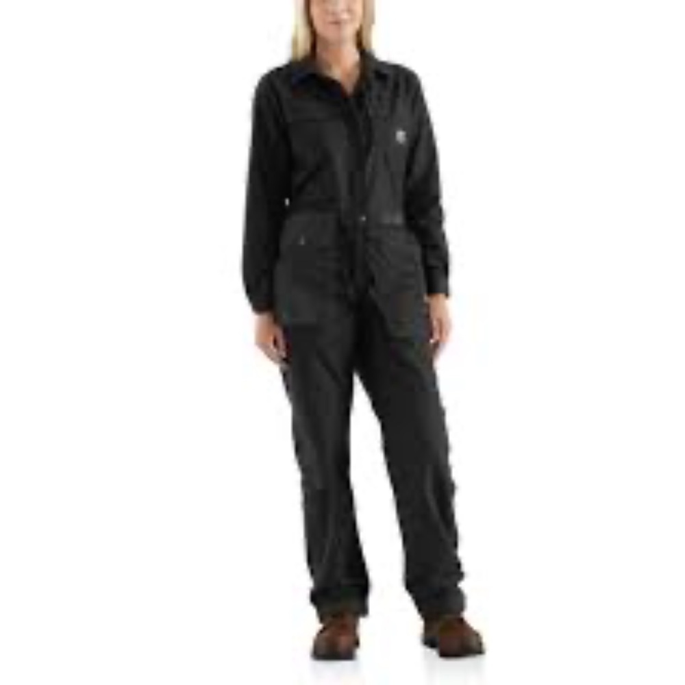 Carhartt Smithville Women’s Coveralls Medium 8/10 Black Jumpsuit Utility